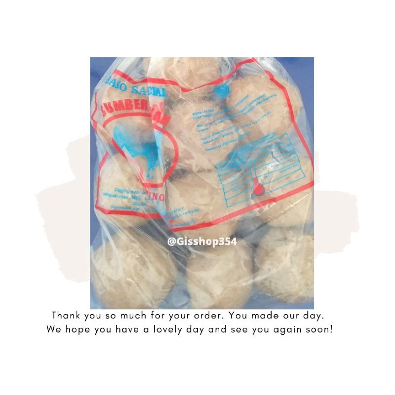 

Bakso Sapi Urat/Besar Sedang/Bakso Cuangki / Makanan instan/COD/cap semar