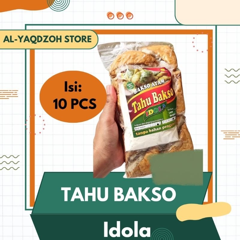 

Tahu bakso Ayam idola FROZEN FOOD isi 10 pcs