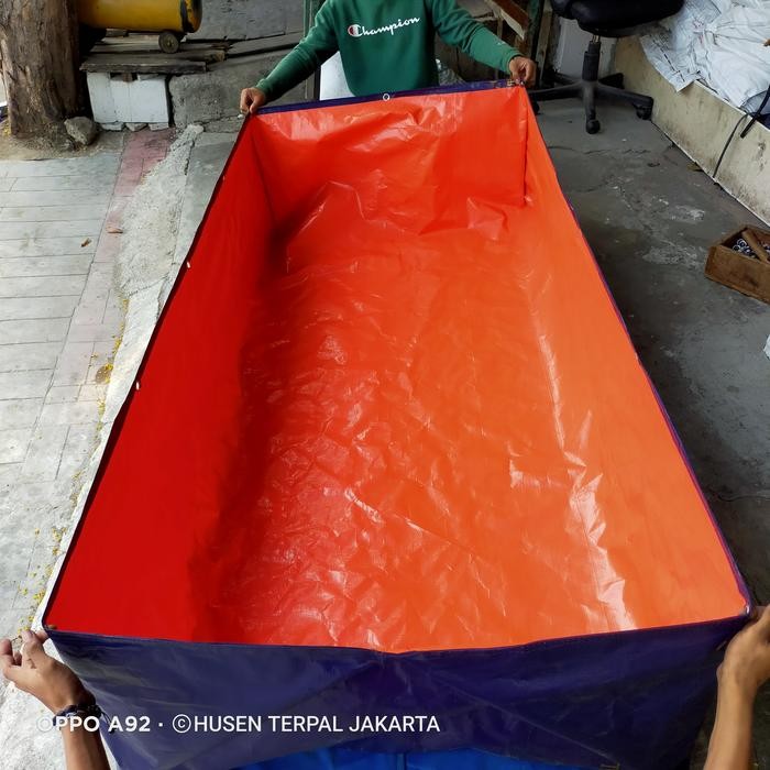 terpal kolam ukr 2x1x50 bahan terpal A5