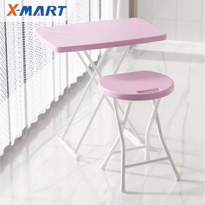 Yhome Portable Plastic Lightweight Folding Stool Camping Dining Table And Chair Set Folding Table