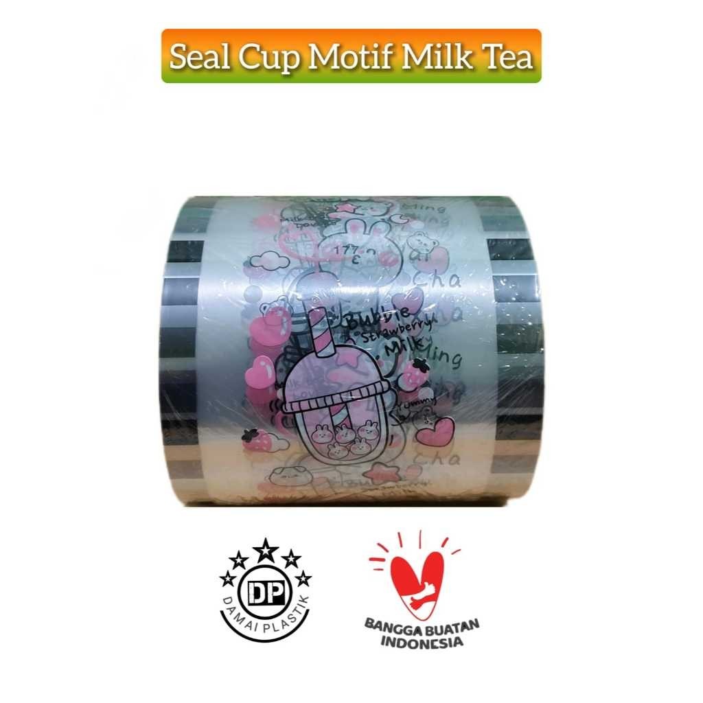 PLASTIK LID CUP SEALER CUP SEAL CUP 1000 CUP MOTIF Milk Teh Milk Tea 1200 2000