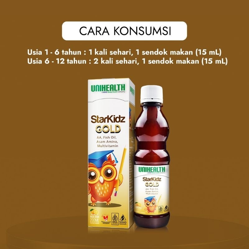 UNIHEALTH StarKidz Fish Gold Multivitamin Juara