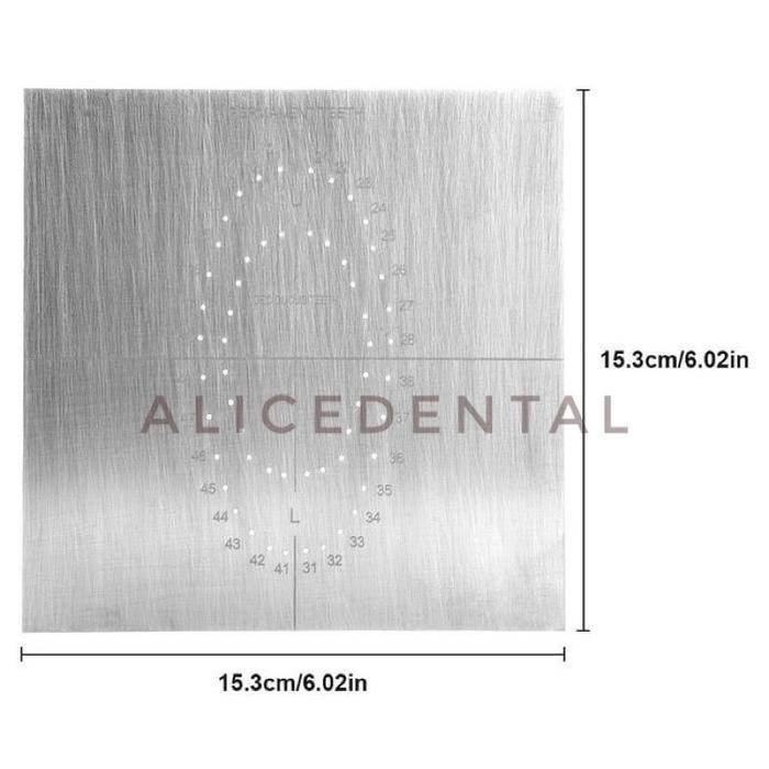 Template Rubberdam Dental Rubber Dam Design Gigi Contoh Titik Besi