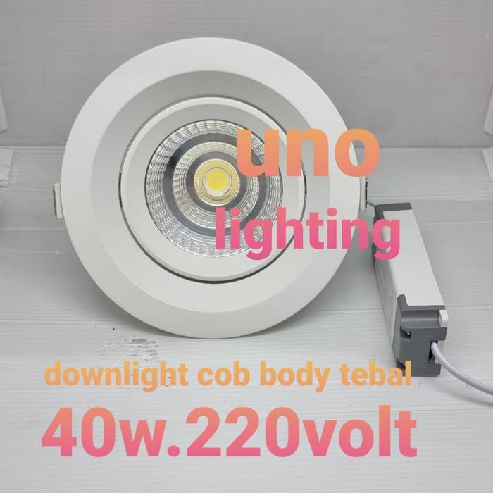 Paling Laris Downlight Cob 4000K 40Watt 40W / Ceiling Plafon 40 Watt Natural 220V