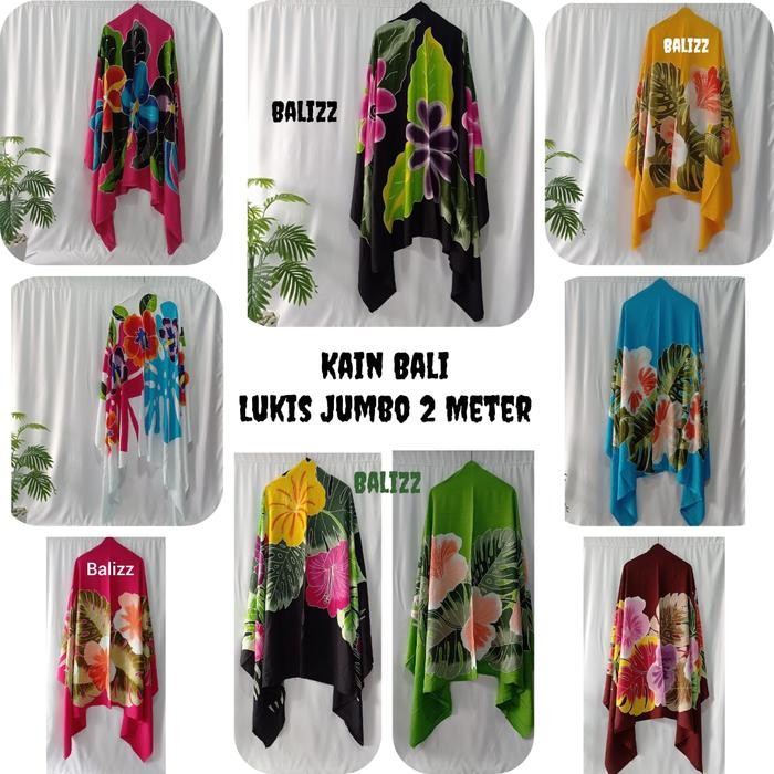 Terbaru Kain Bali Pantai/Kain Pantai/Sarung Pantai Lukis Jumbo Halus Lembut Original