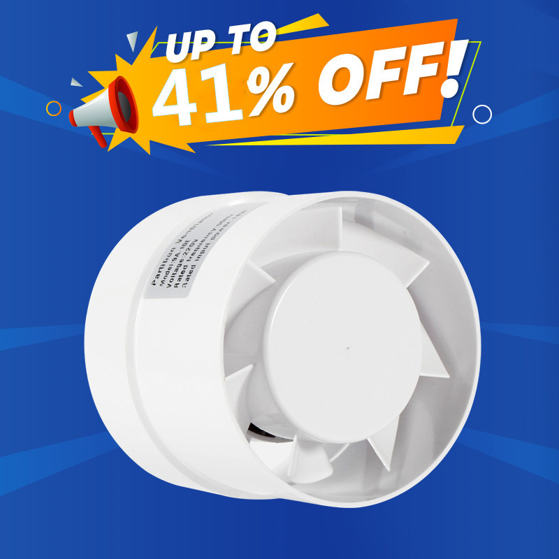 Hon & Guan 4 ''5'' 6 ''Bulat Langit-langit Jendela Exhaust Fan Ventilator 220V Ventilasi Ventilasi U