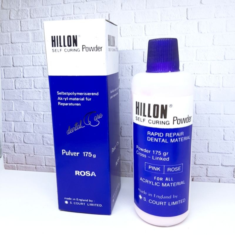 HILLON POWDER 175g / HILON BUBUK SELF CURING OTOMATIS /BUBUK GIGI PALSU