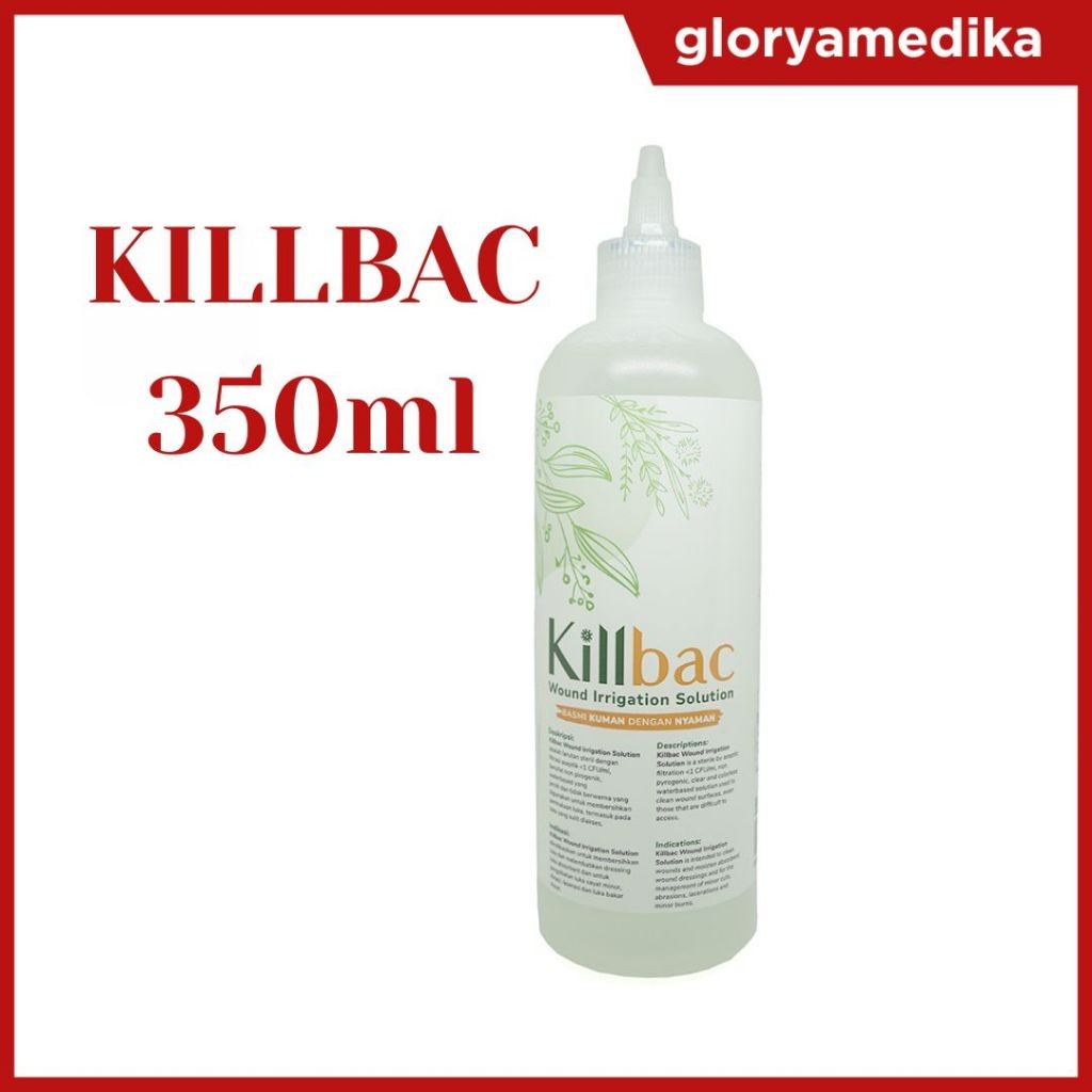 KILLBAC 350ml Cairan Pembersih Luka Killbac Wound Irrigation