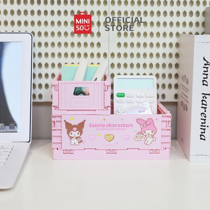 Miniso x Sanrio Keranjang Penyimpanan Storage Basket Desktop Keranjang Penyimpanan Lipat Besar
