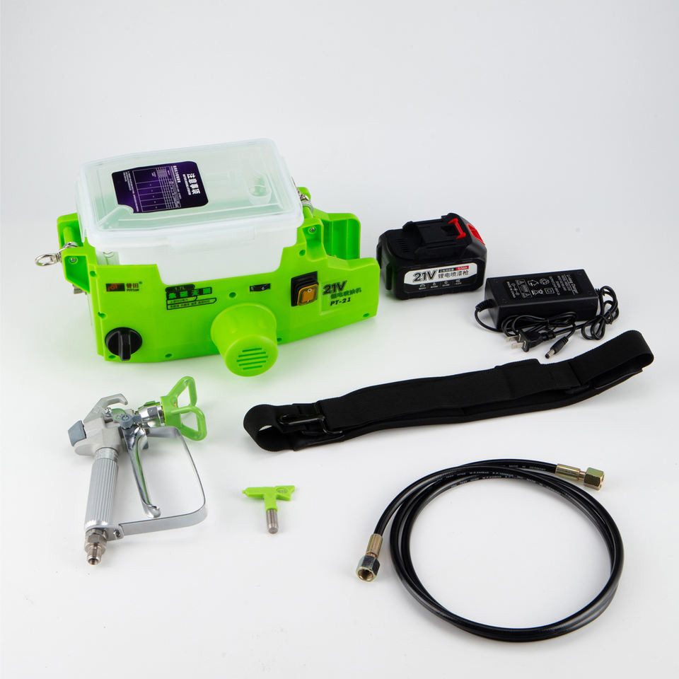 Mesin Penyemprot Genggam 500W Cat Lateks Pistol Semprot Tekanan Tinggi Ransel Baterai Lithium Pengis