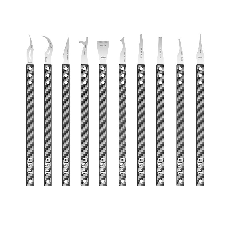 Qianli DP Pisau Dipoles Tangan Pegangan Serat Karbon DIY Pisau Multifungsi Ponsel Motherboard BGA Pe