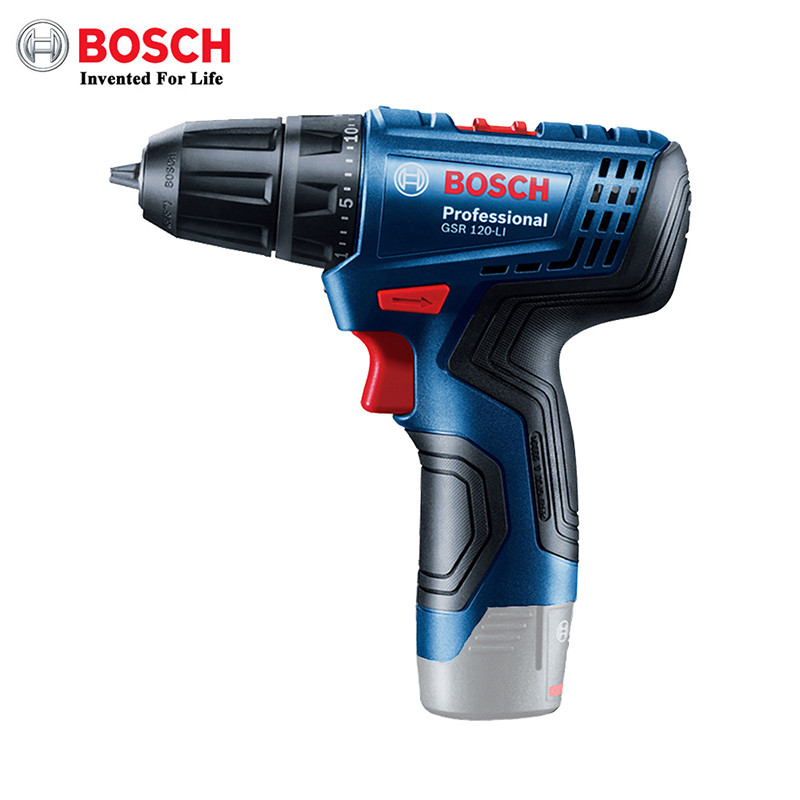 Bosch GSR120-LI Obeng Bor Tangan Listrik Isi Ulang Rumah Tangga 12V Obeng Bor Tanpa Kabel