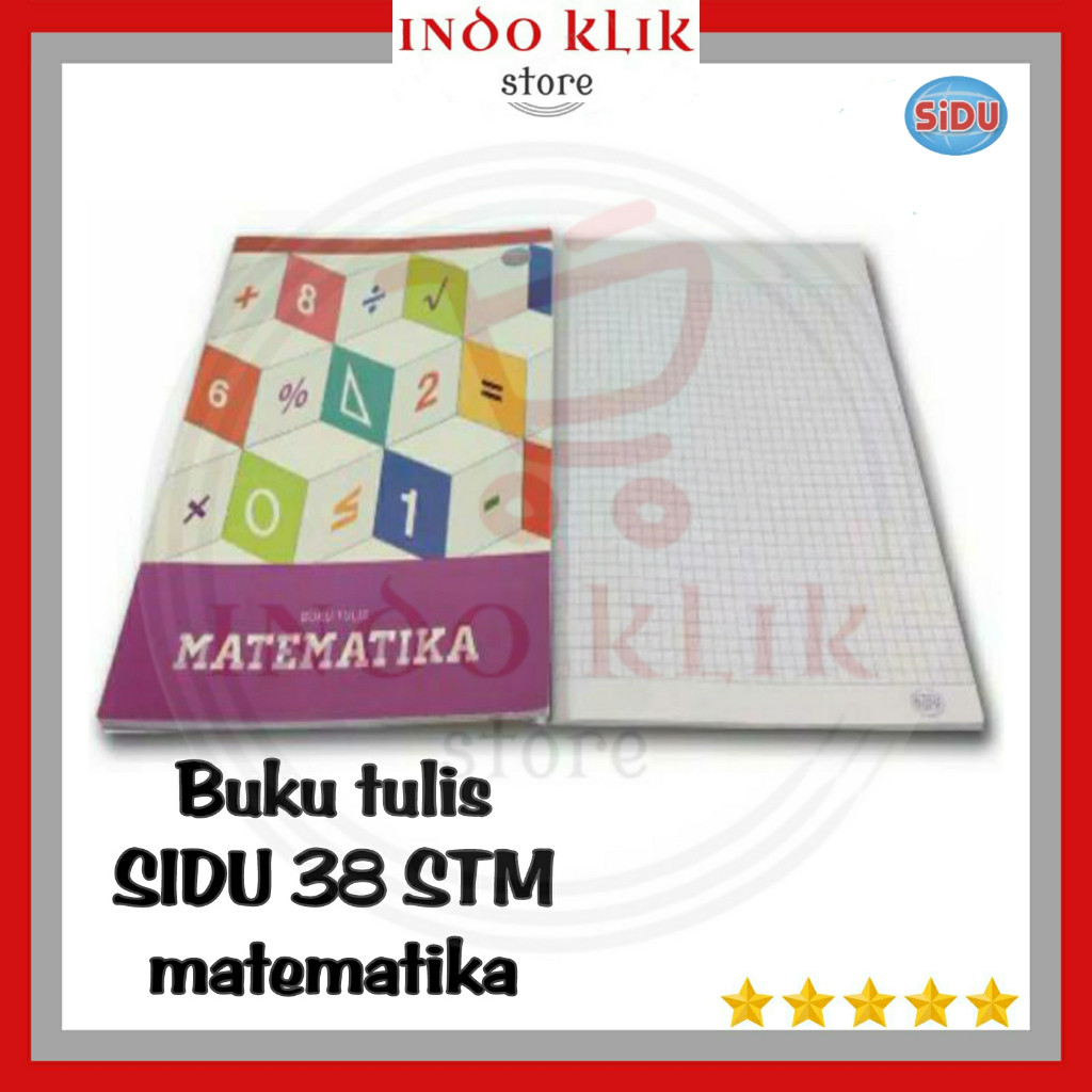 

Buku Tulis Sidu 38 Lembar Garis 3 / Kotak Matematika / Menulis Indah / Kotak Kecil HLS STM