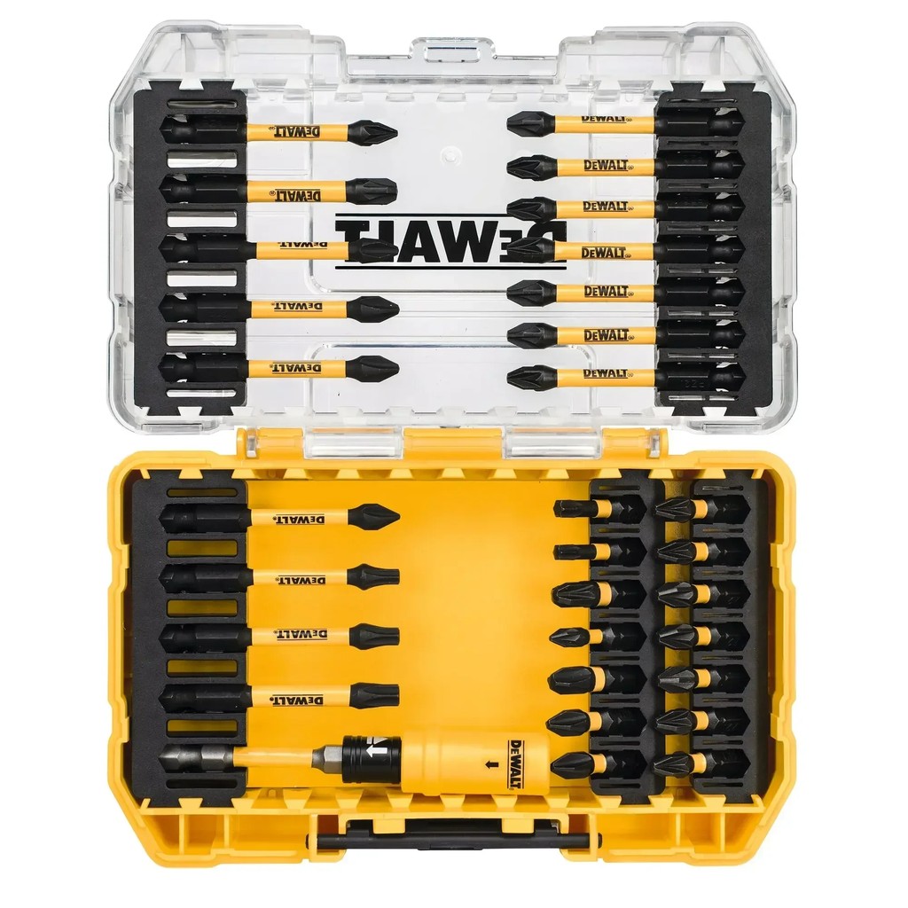 DEWALT DT70739 FLEXTORQ Screwdriver Bits Set 31 Pcs Cordless Driver Impact Drill Bits Set Dewalt Pow