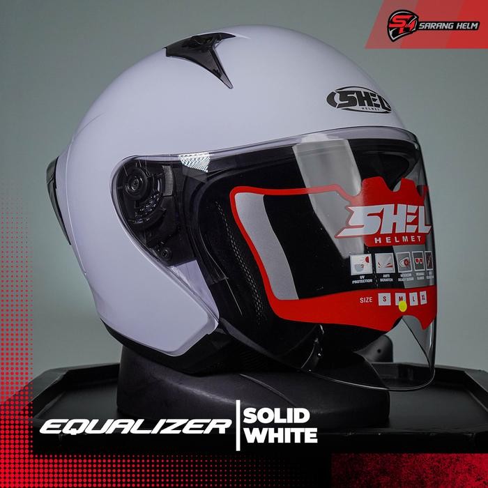 SHEL EQUALIZER SOLID - Helm Half Face SHEL Equalizer Shel Equalizer Shel Polos Helm Polos Helm Shel