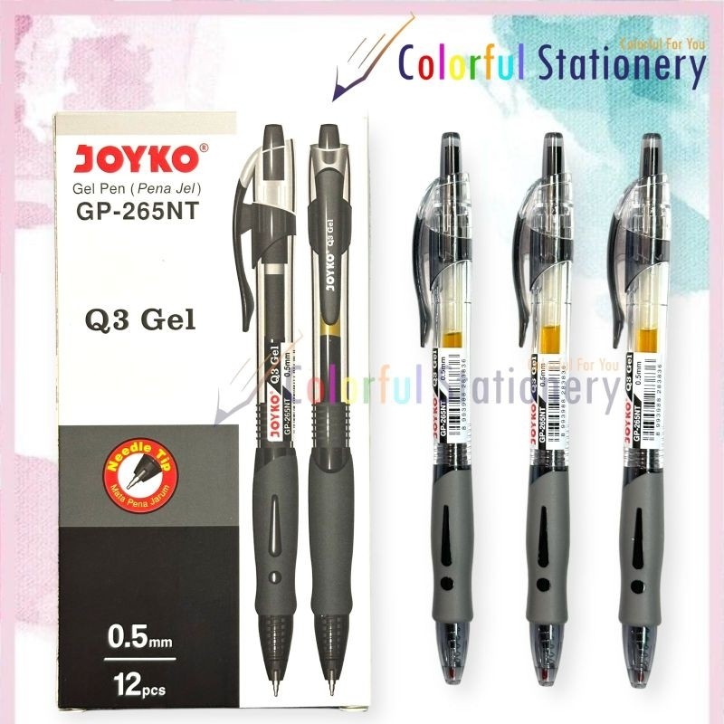 

Pulpen / Ballpoint / Pen Gell Joyko Q-GEL GP-265/nt (12 Pcs)