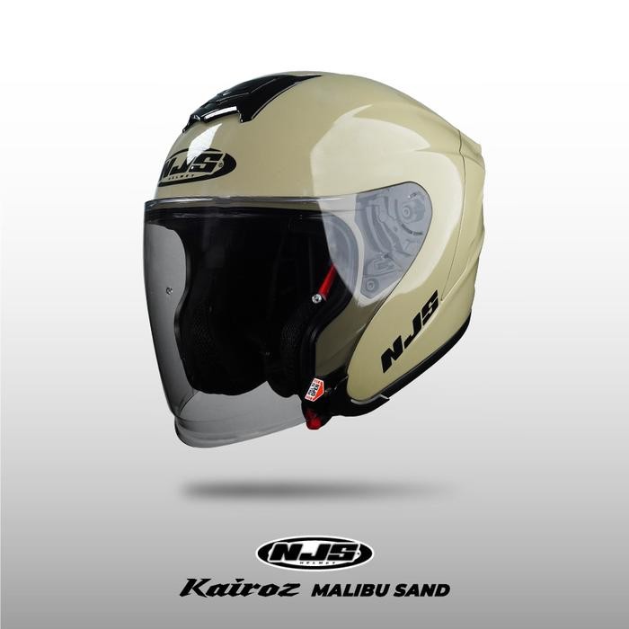 NJS KAIROZ MALIBU SAND - Helm Half Face Kairoz Kairoz V1 Kairoz Polos Kairoz ORI NJS ORI