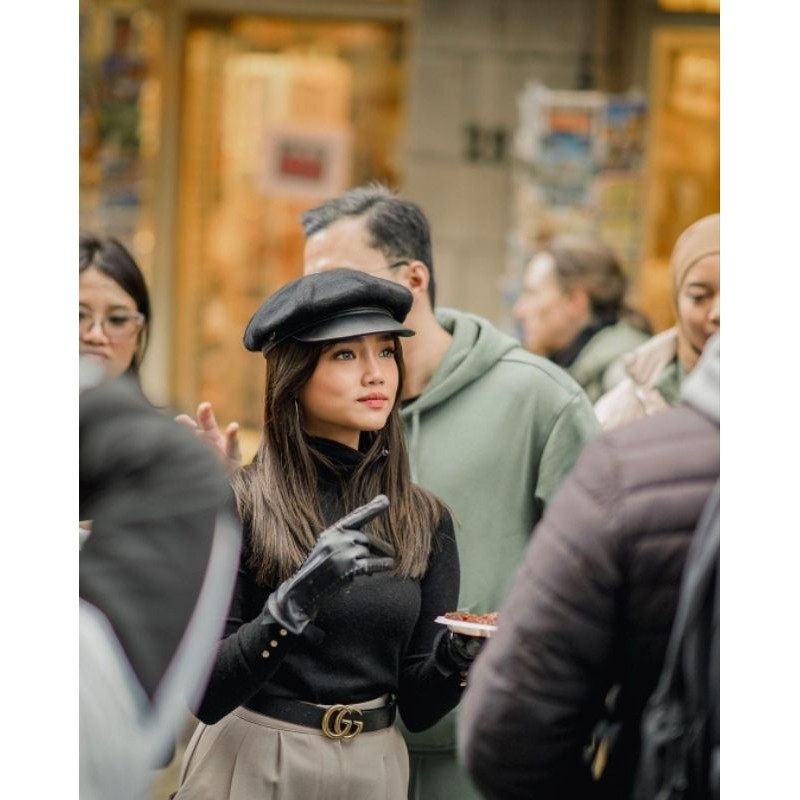 Sarung Tangan Kulit Wanita Touchscreen / Sarung Tangan Winter Musim Dingin Wanita / Sarung Tangan