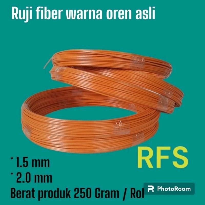 Favv Your Pets Ruji Fiber 2Mm 1,5Mm Warna Orange Ruji Untuk Kandang Burung