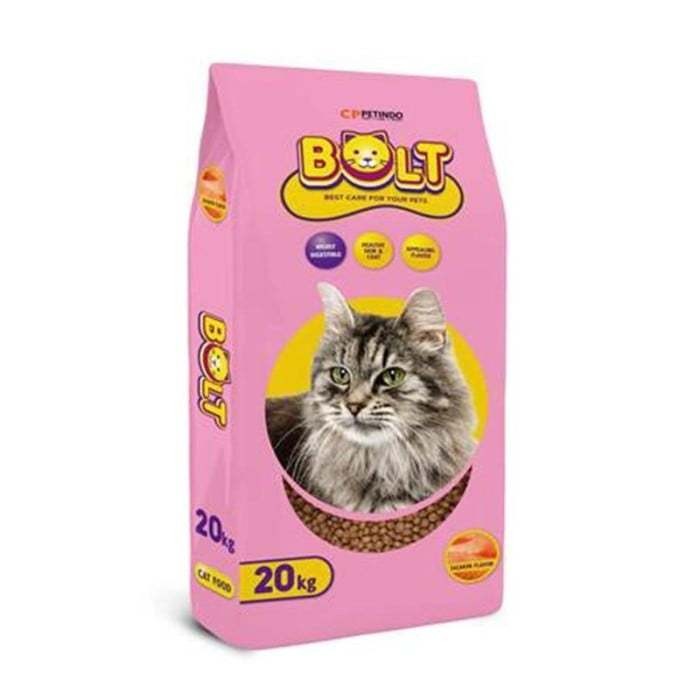 Fur Babies Bolt Cat Food 20Kg - Pakan/Makanan Kucing Bolt 20Kg Rasa Tuna/ Salmon Bentuk Ikan/ Donat/