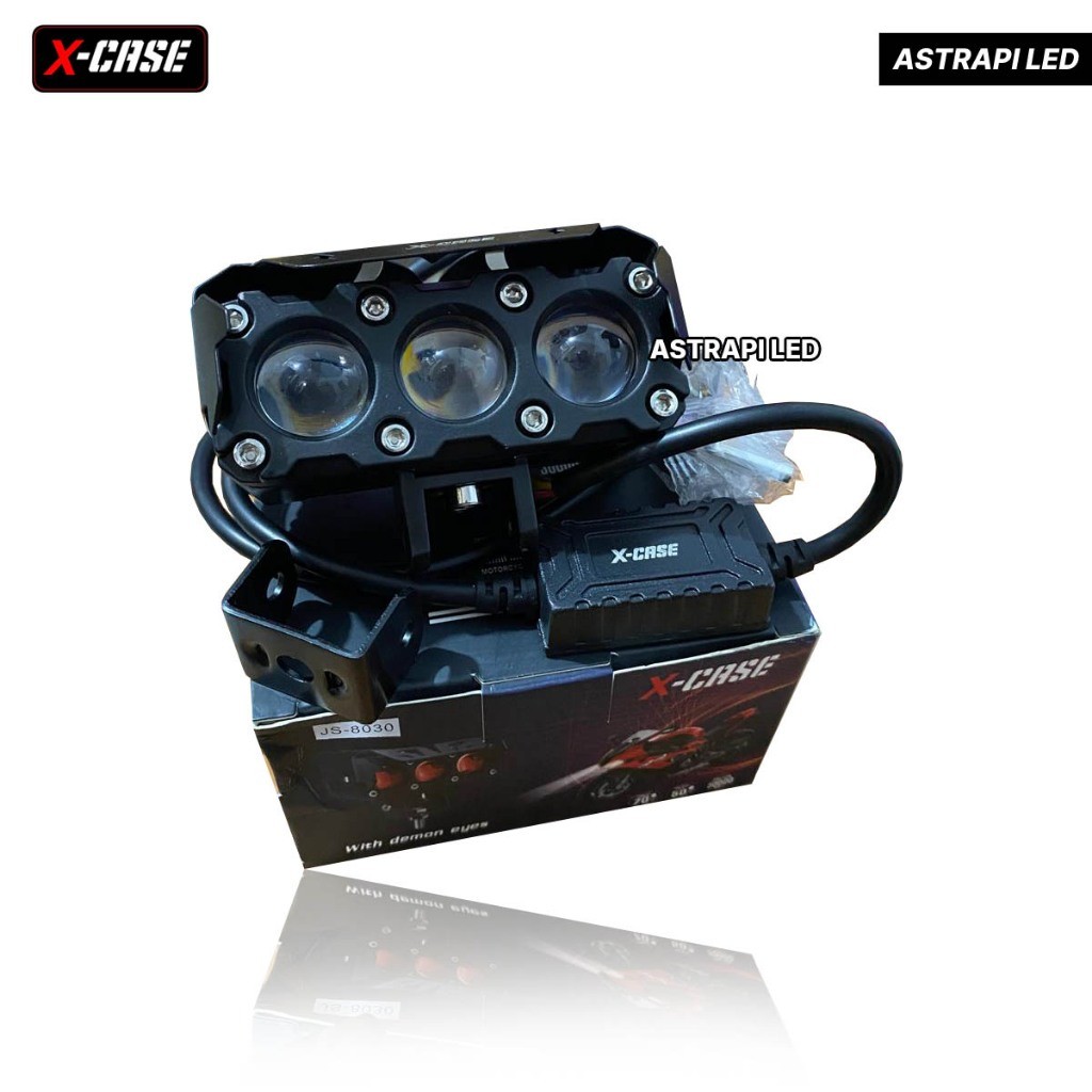 Lampu Sorot LED 3 45 Watt Motor Mobil Plus Kipas Dan Ballast Xcase