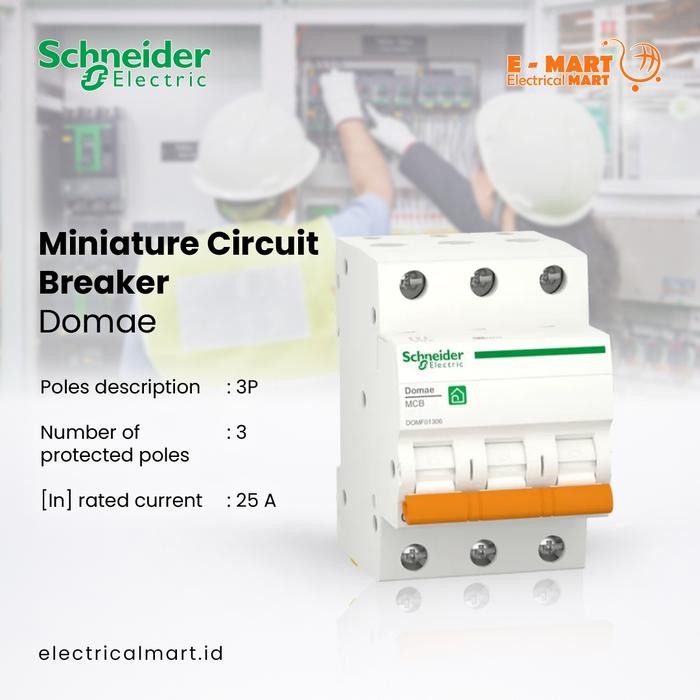 Schneider Domae Mcb 3Phase 25A 3 Phase 25 Ampere