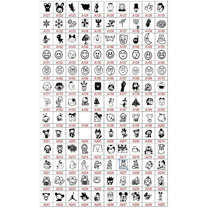 

Tkj - Custom Stamp / Stempel Nama Water World(Ww Little Bee, Booto, Peppa)