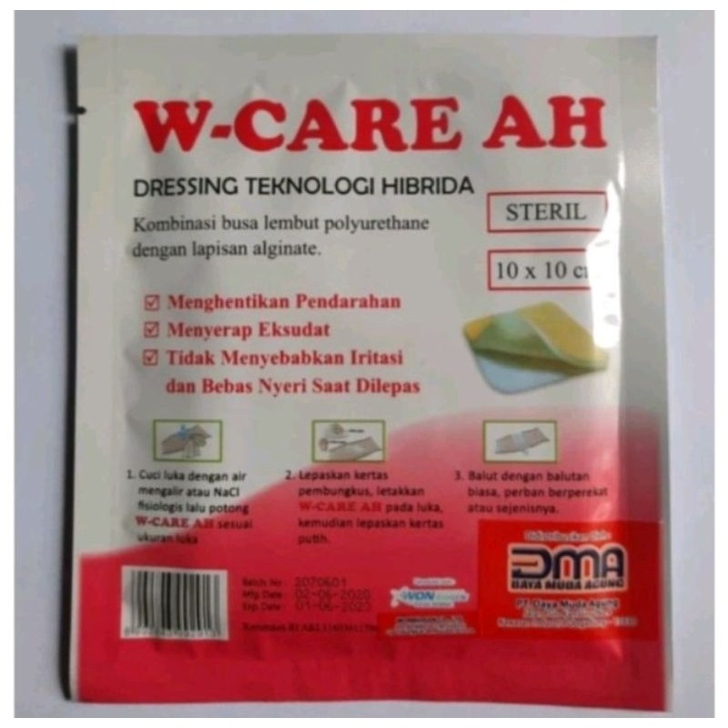 W-Care AH / W Care AH / Wcare AH Untuk Perawatan Luka