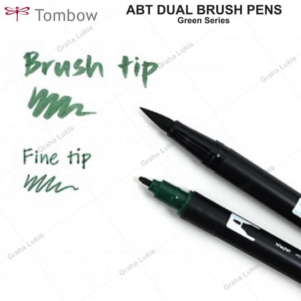 

Tombow ABT Dual Brush Pens Green Series