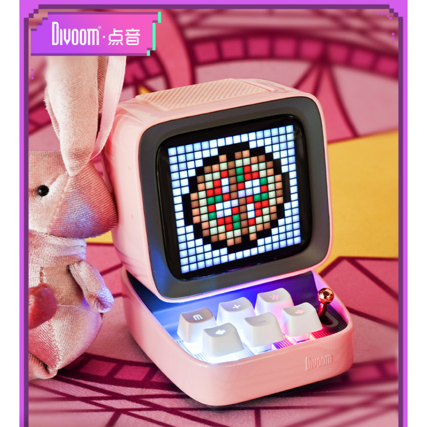 Divoom DITOO Pixel Bluetooth Wireless Speaker Dark colorful