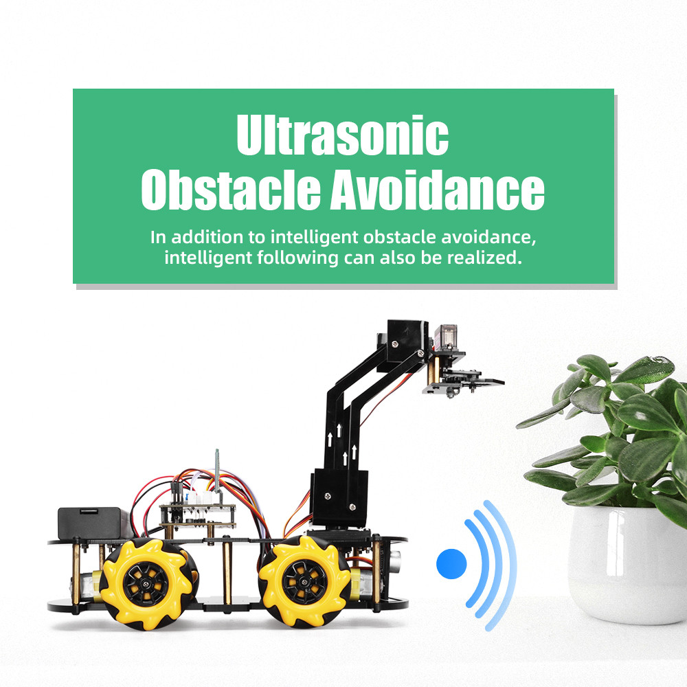 TSCINBUNY Robot Arm Kit for Arduino Programming Robotic Arm Kit with Mecanum Robotic Electronic Kit 