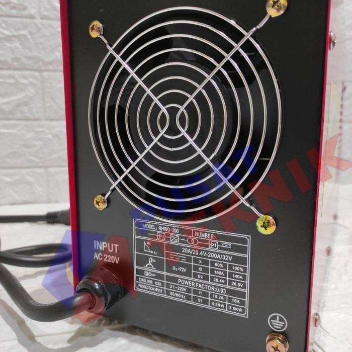 MESIN LAS RHINO MMA 200A MESIN LAS BLACK RHINO INVERTER 200A
