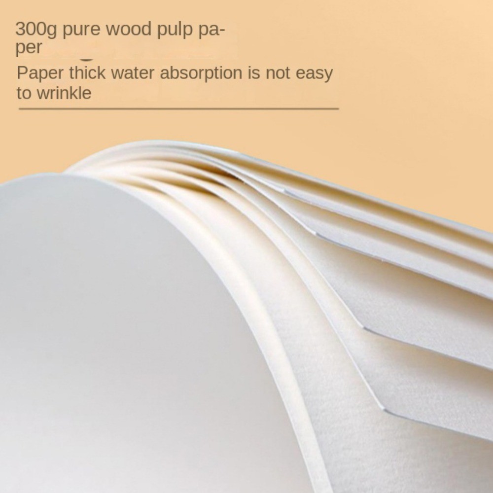 

Flower Mini Fabric Watercolor Book Paper Pad 20 Sheets Watercolor Sketchbook Square Portable Mini
