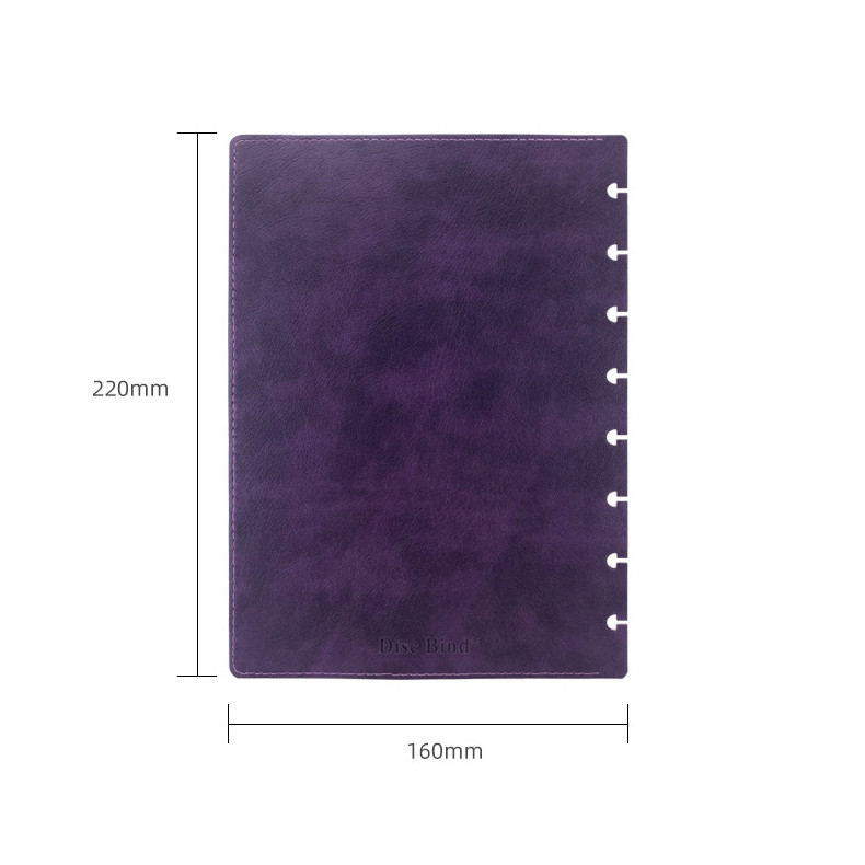 

Mushroom Hole Notebook Cover Pu Leather Loose-Leaf Notebook Shell Notebook Cover Diy Agenda Planner