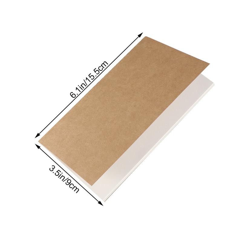 

12Pcs Kraft Paper Notebook Blank Travel Journal Notebook Mini Pad Notepad Blank Line Book For