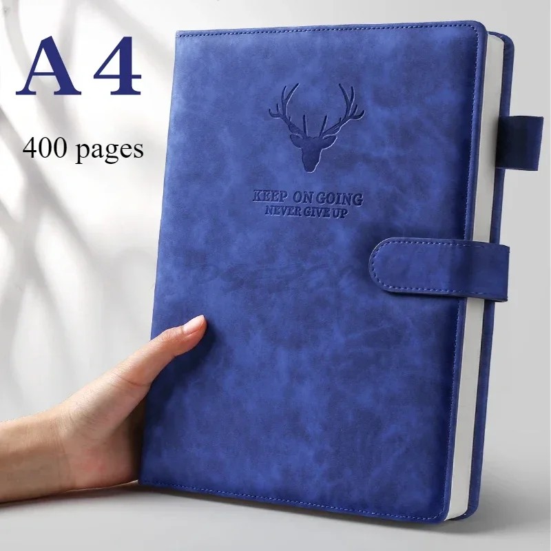 

A4 Notebook Ultra-Thick Thickened Notepad Business Soft Leather Work Meeting Record Book Office