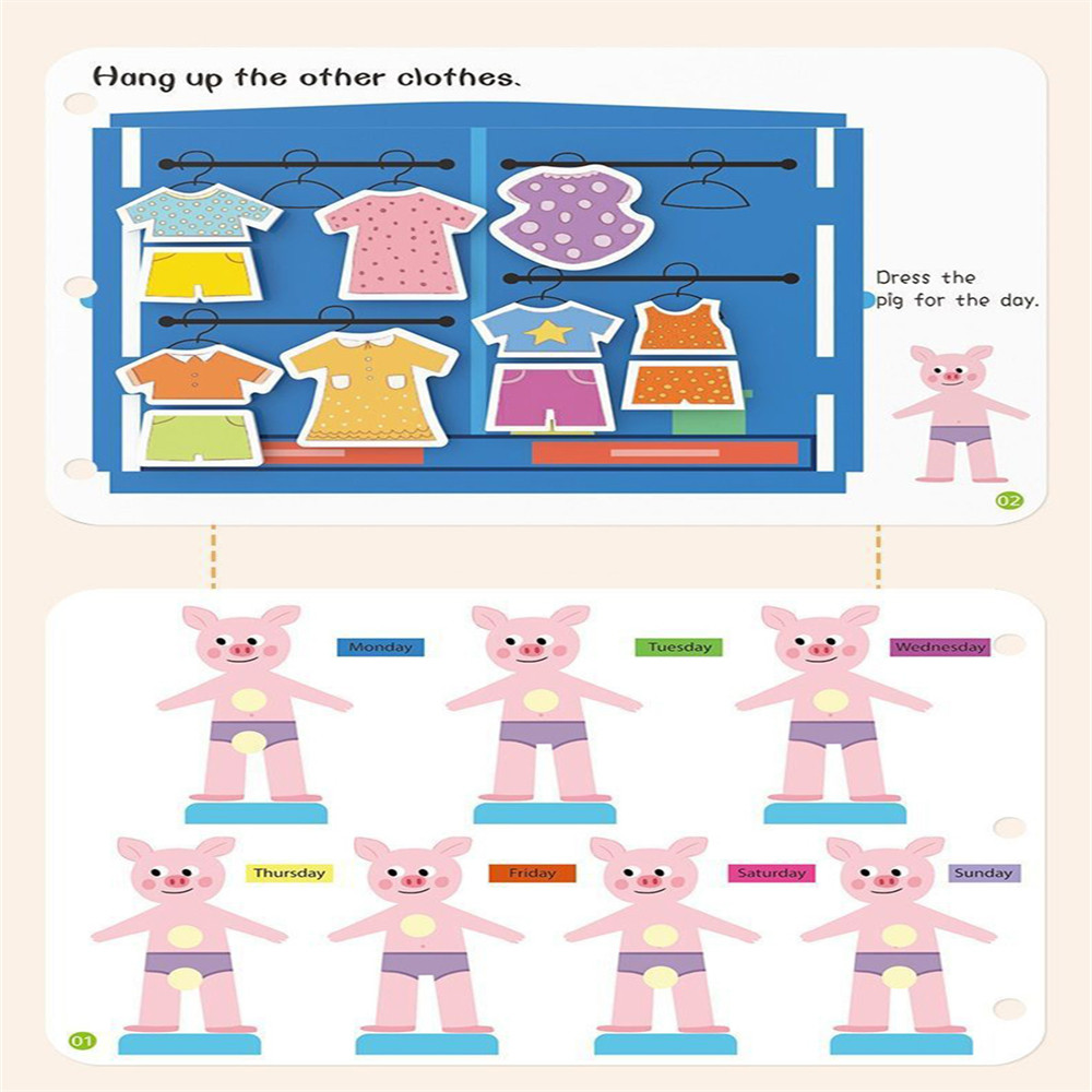 

Montessori Paste Quiet Book Children Toys Paste My First Busy Book Kids Number Matching Puzzle