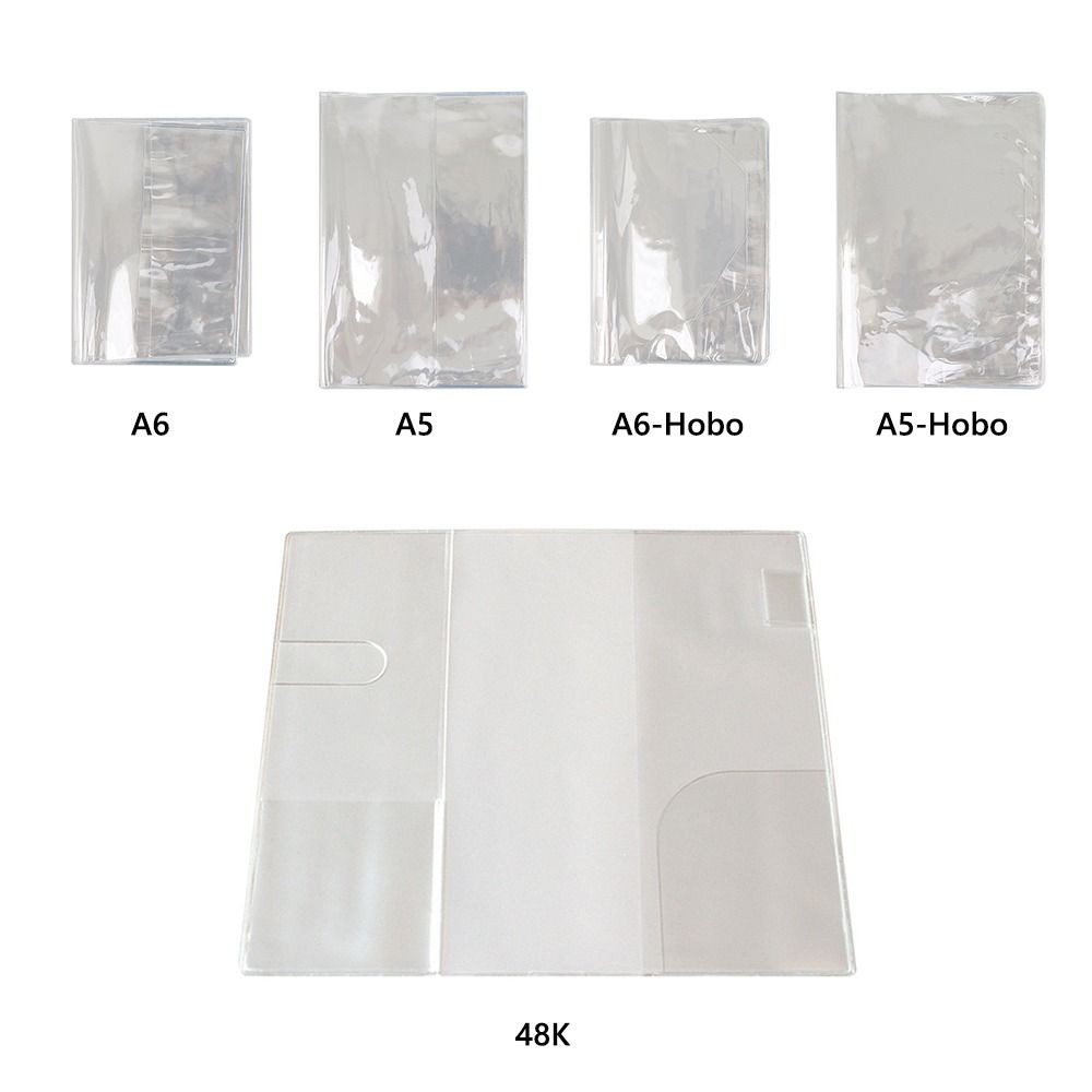 

Durable A5/A6 Notebook Protective Sleeve Pvc Waterproof Book Cover Transparent Scrapbooking Cover