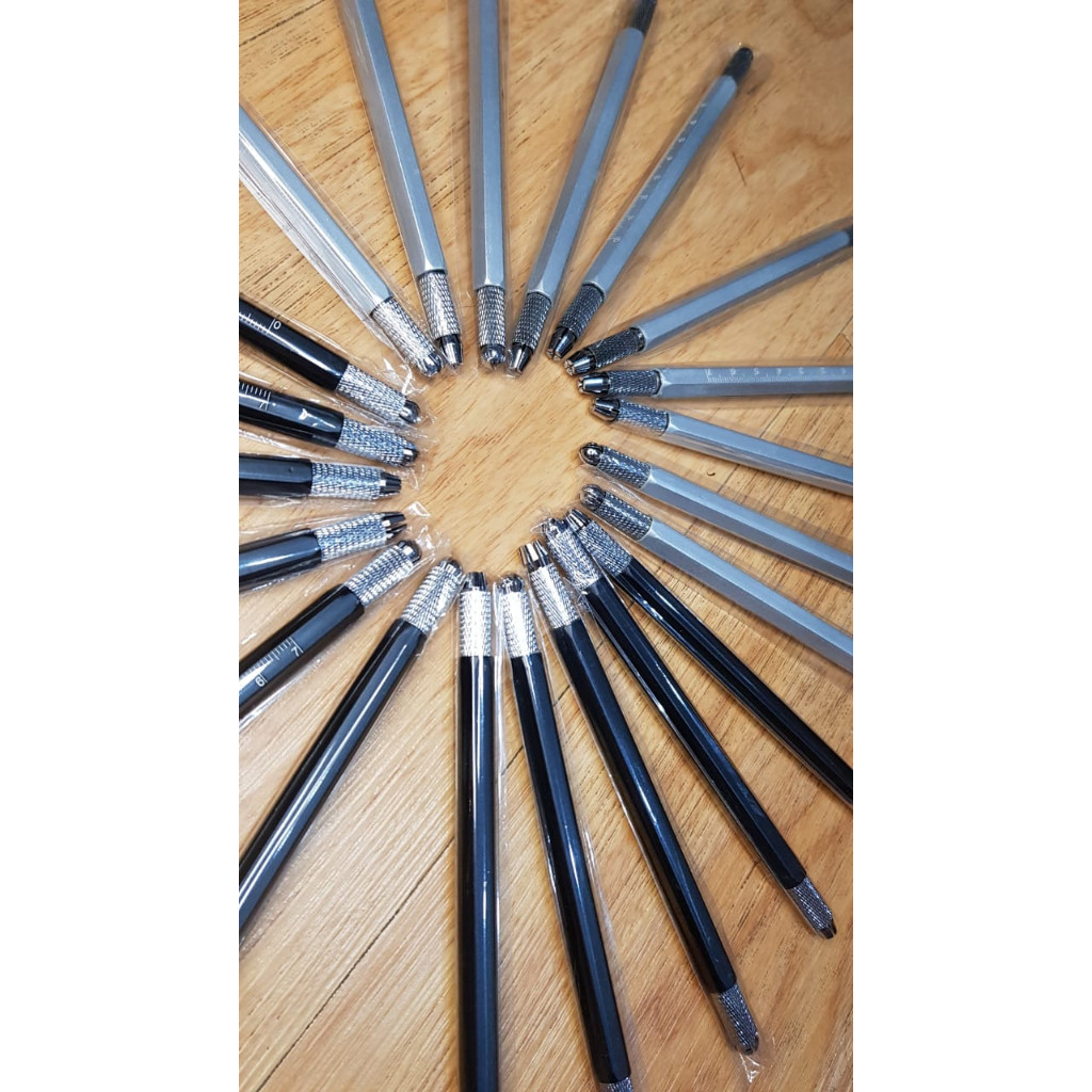 Promo Pen Sulam Alis Microblading Model Penggaris / Pen Sulam Alis Manual / Pen Sulam Alis Powder 6D