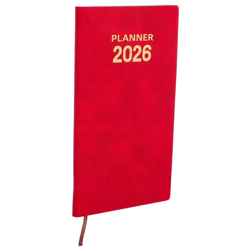 

A6 Agenda Book Faux Cover Thick Paper Daily Planner Notebook Diary Schedule Memo Office Supplies