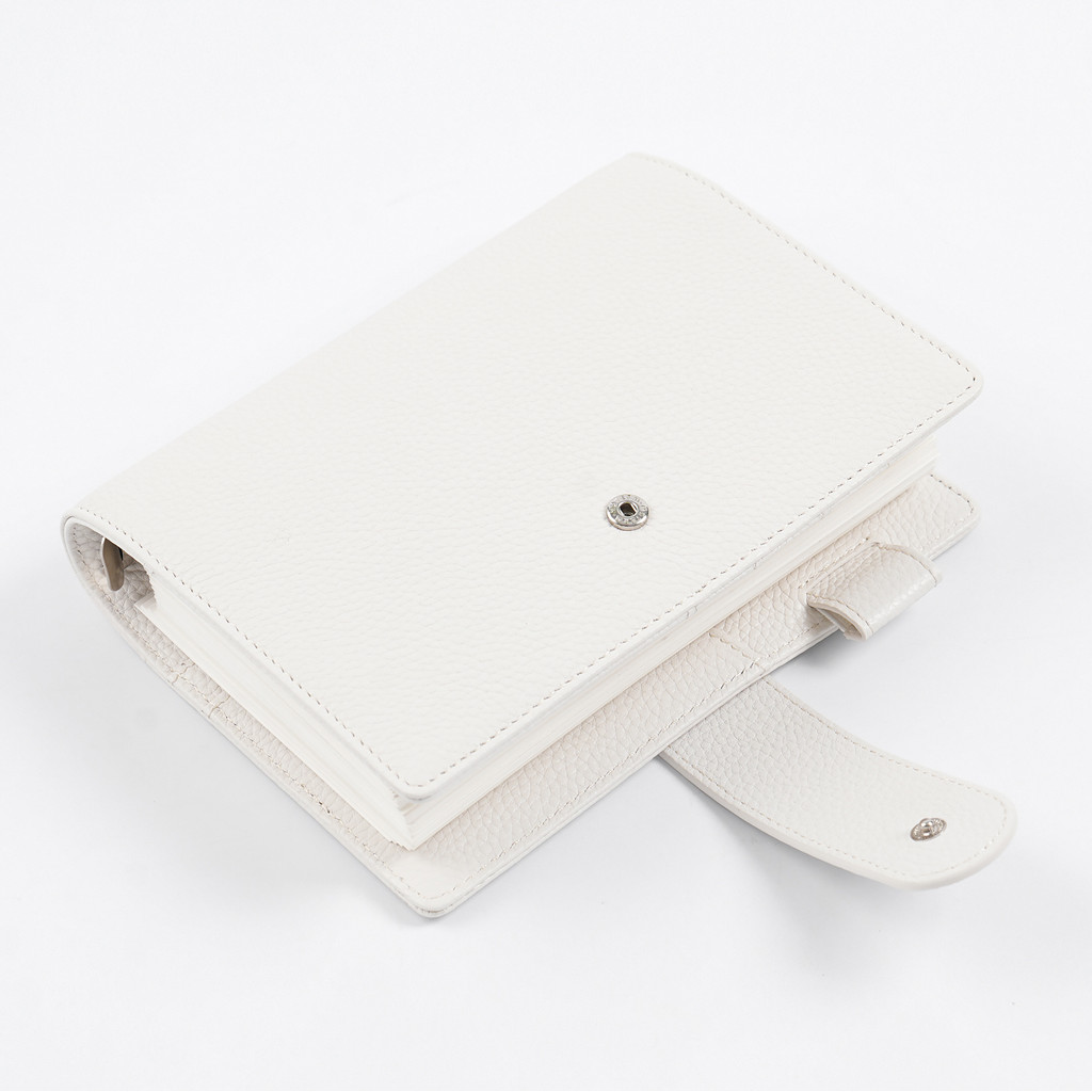 

Limited Imperfect Moterm New Arrival Elite Personal Rings Planner Pebbled Grain Leather Notebook
