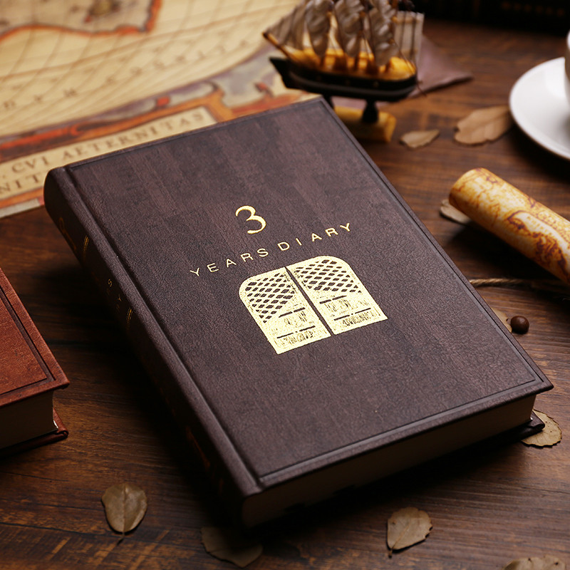 

Yinglijia Three Years Five Years Life Diary Notebook Vintage Stationery Reading Notebook Thick 1Pcs