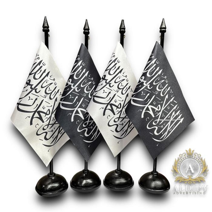 

Flagers - Bendera Meja Al-Liwa Ar-Rayah Dan Tiang Kayu Meja Bendera