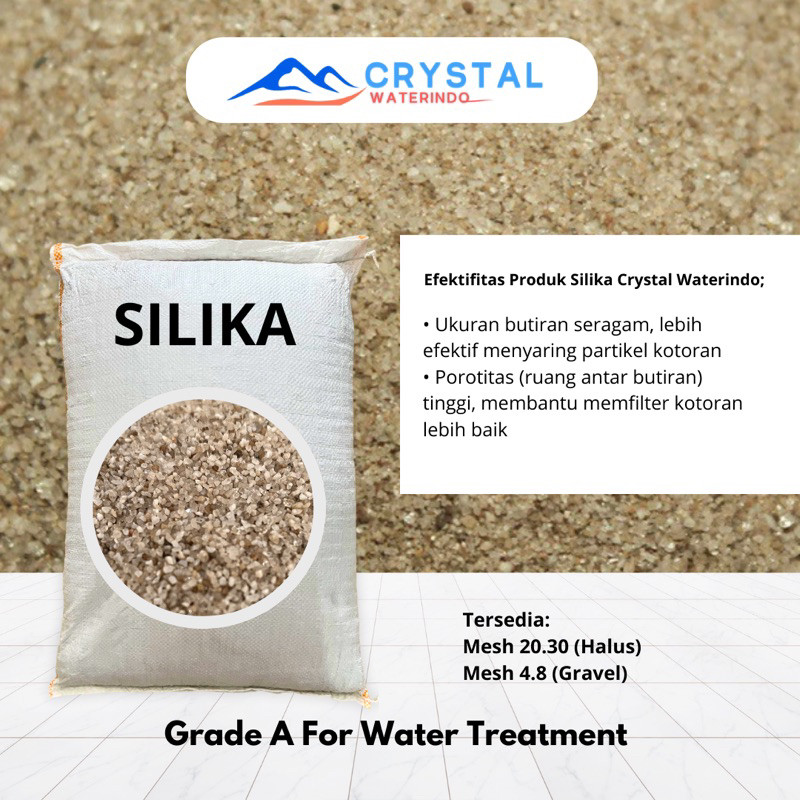Bararoomkey_ Media Filter Pasir Silika- Silika Sand/Pasir Silika/Pasir Kuarsa - Filter Air Sumur -