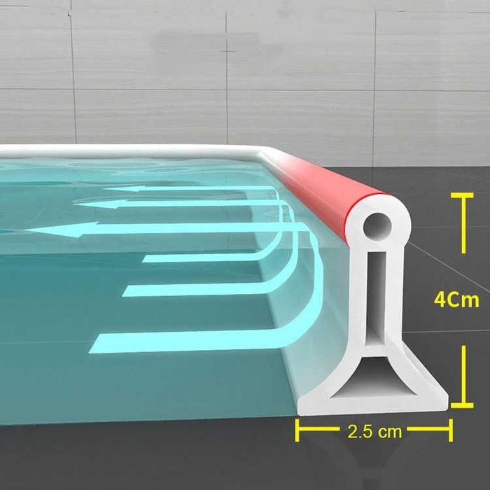 Karet ahan Air Pintu Kamar Mandi Water Stopper Bathroom Wastafel