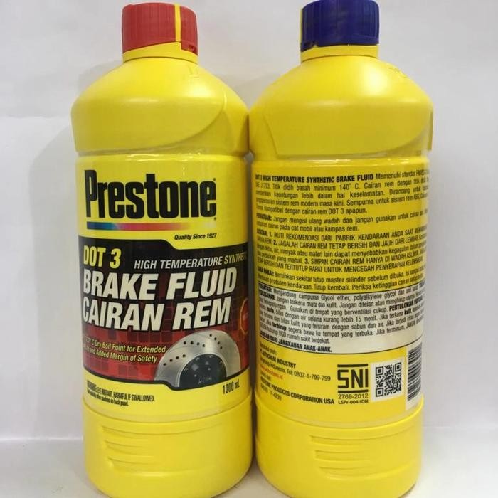 Minyak Rem prestone dot 3 1000ml prestone dot 3 1liter