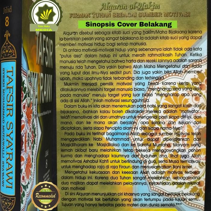 Buku Tafsir Sya'Rawi Syarawi Terjemahan Jilid 8 Delapan Gratisongkir