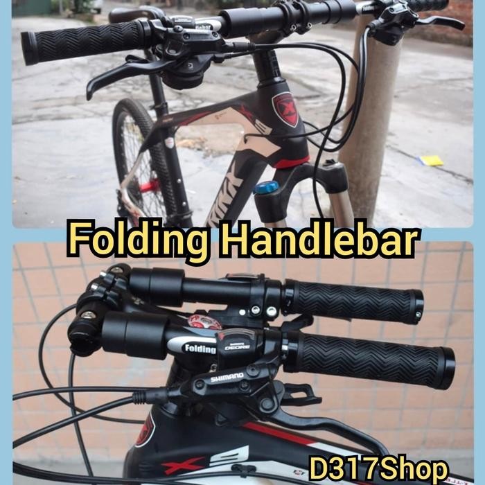 Polygon United - Folding Handlebar Alluminium Alloy Stang Sepeda Mtb,Seli,Lipat