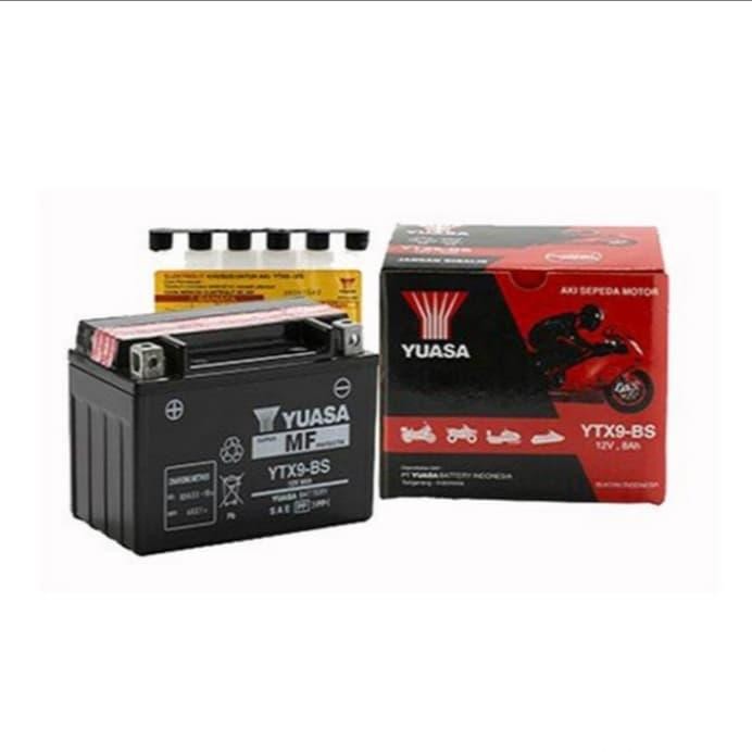 Aki Motor Pulsar 200Ns Yuasa Ytx9-Bs Original Aki Kering