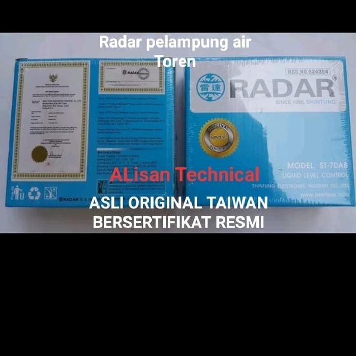 Terlaris Radar pelampung air Toren Shintung ASLIORIGINAL TAIWAN BERSERTIFIKAT SALE